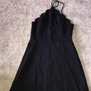 Black dress with cross back